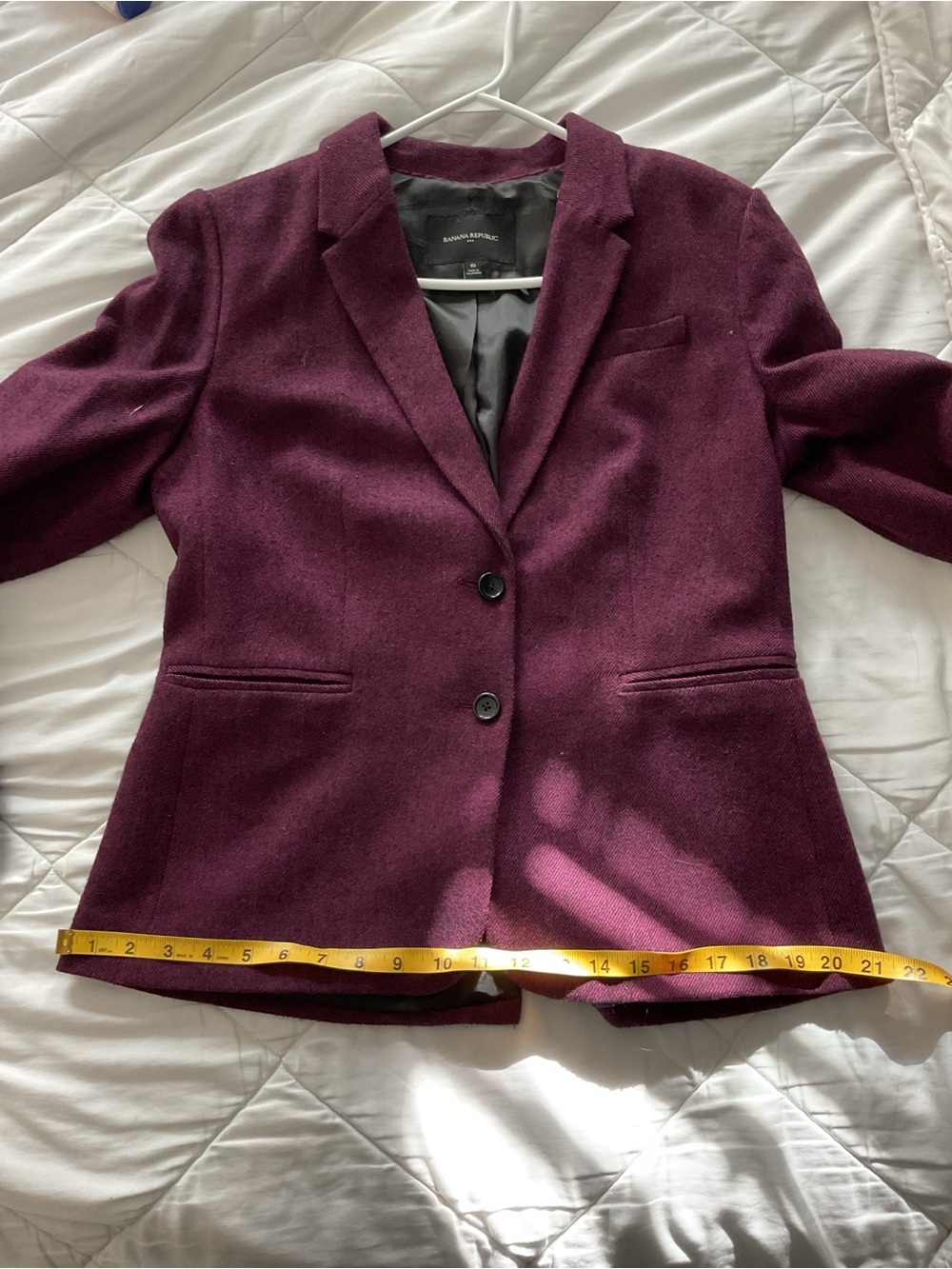 Banana Republic Wool blend Purple Blazer - Picture 5 of 8